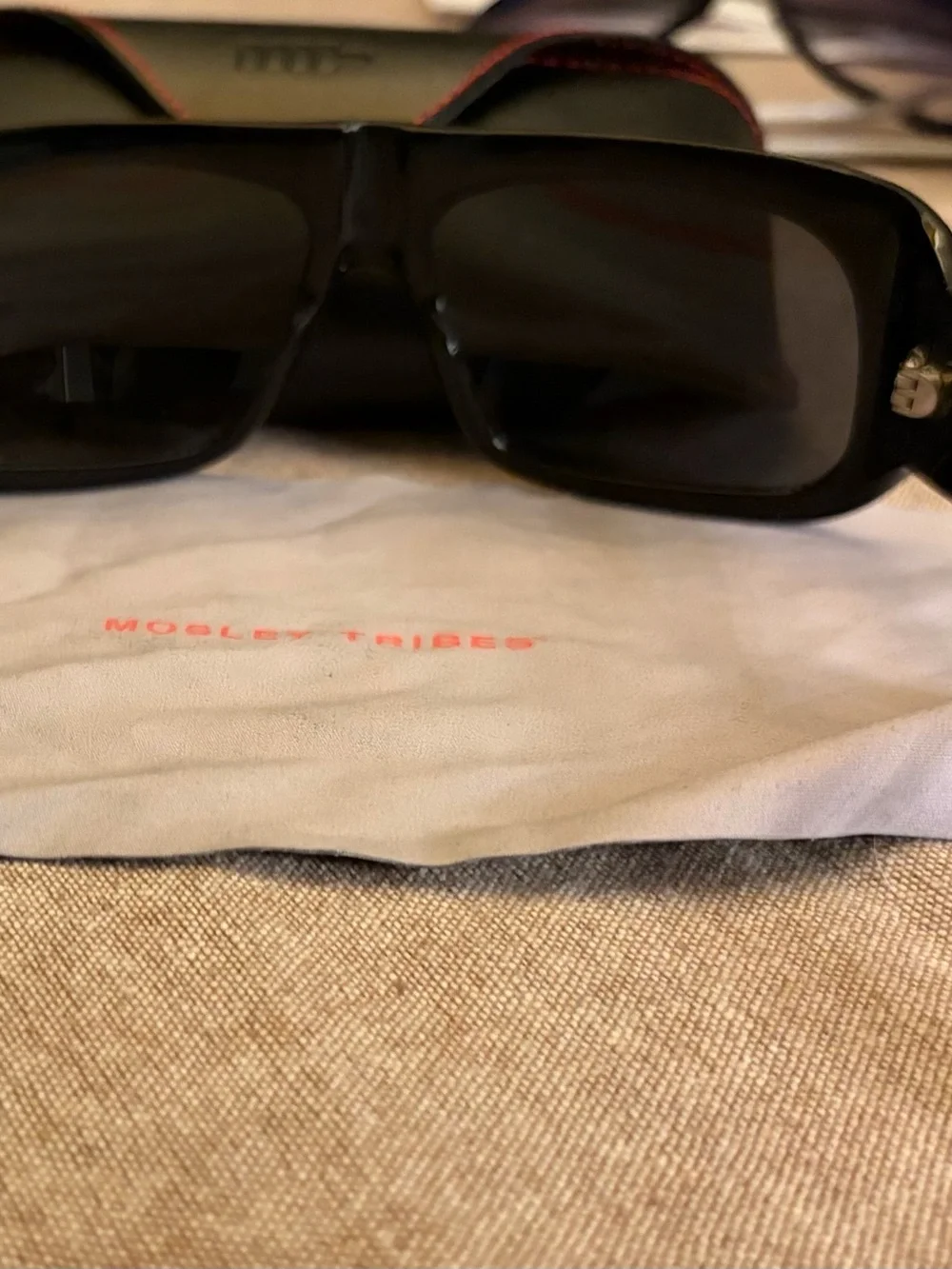 Men's Black Shield Sunglasses